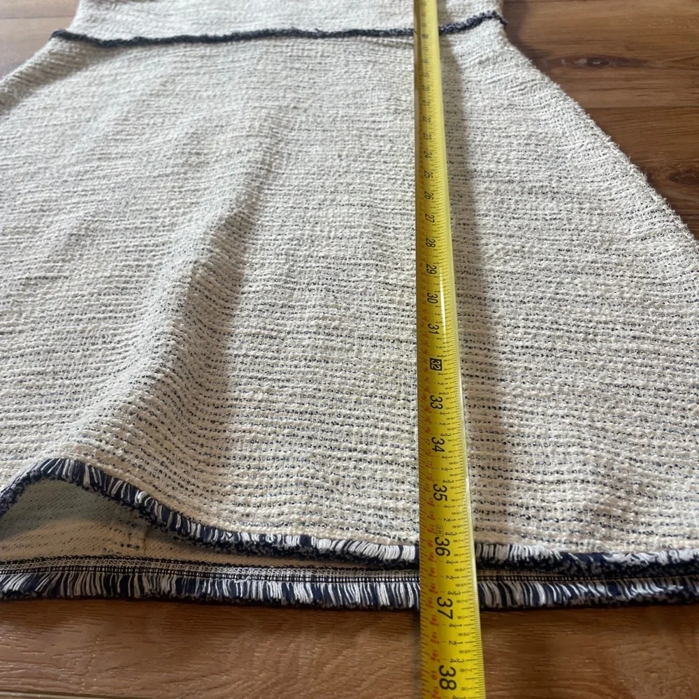LOFT Fringe Boucle Flare Dress‎